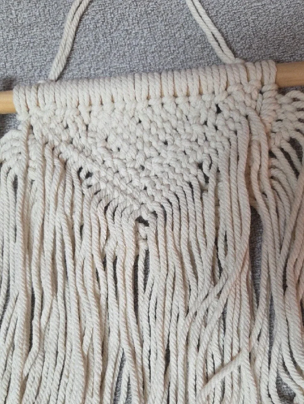Cream Macramé Wall Hanging